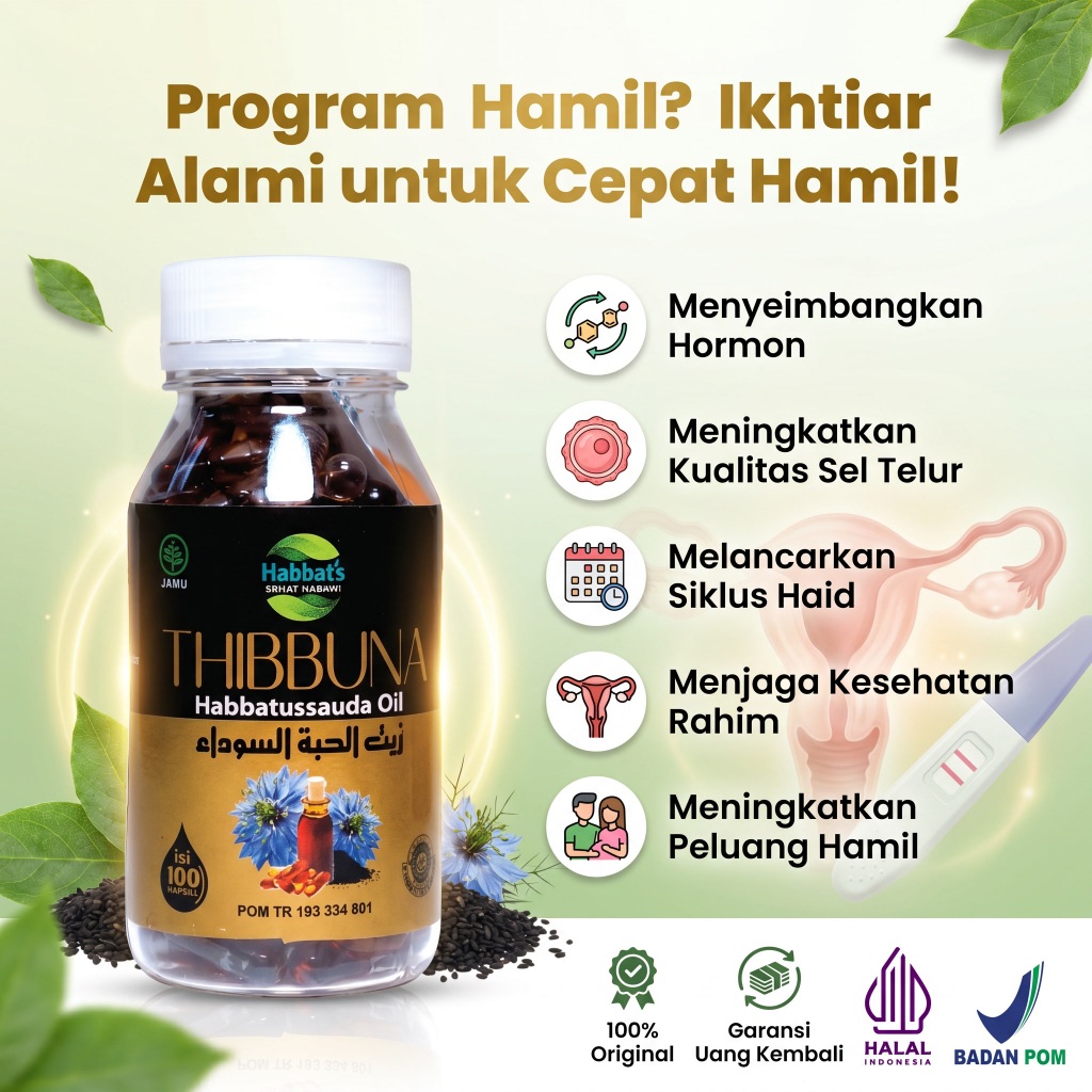 Habbatussauda THIBBUNA  Habbatusauda Oil Kapsul Promil suami istri