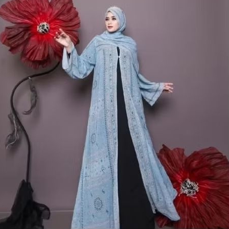 Abaya Outer Khasmir set Pashmina