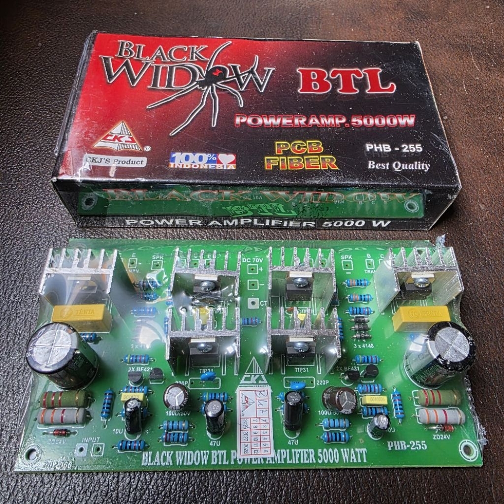 KIT DRIVER PA BTL 5000W BLACKWIDOW CKJ FIBER KUALITAS DAYA TAHAN TINGGI