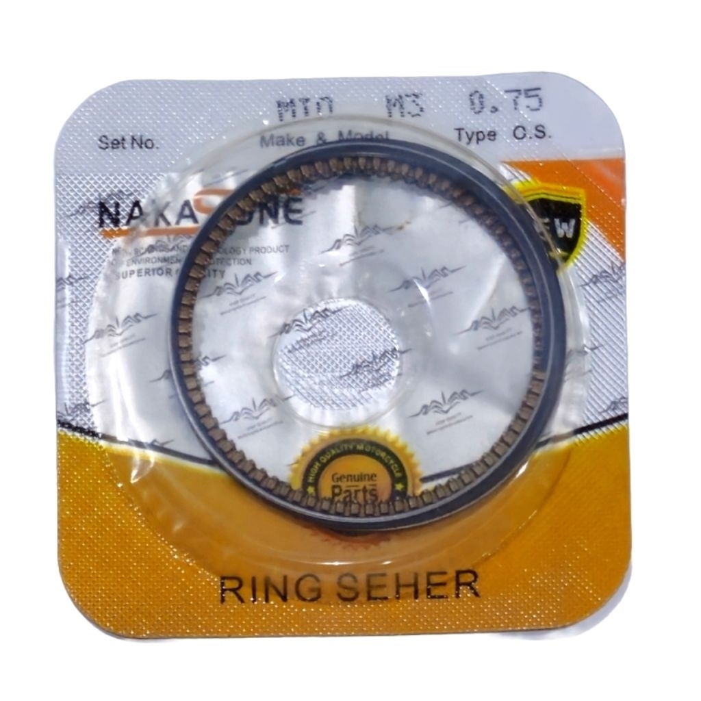 RING SEHER/RING PISTON OVER SIZE 0.75 UNTUK MIO-M3 ORIGINAL NAKASONE KWALITAS JAPAN