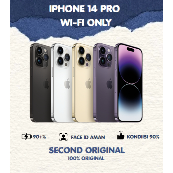 IPHONE APPLE 14 PRO 128GB/256GB WIFI ONLY SECONDHAND