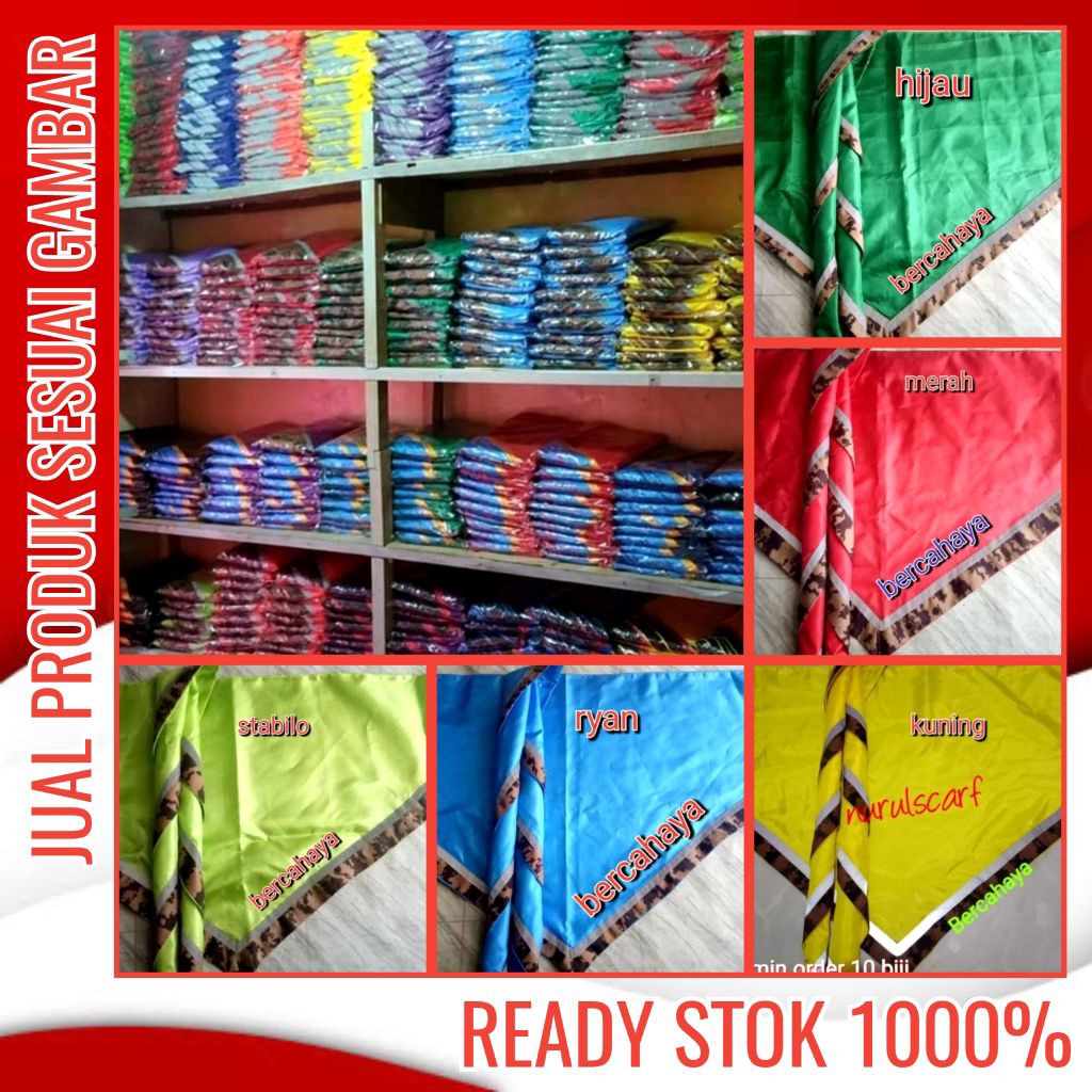 scarf pramuka loreng batik syal bandana ikat kepala