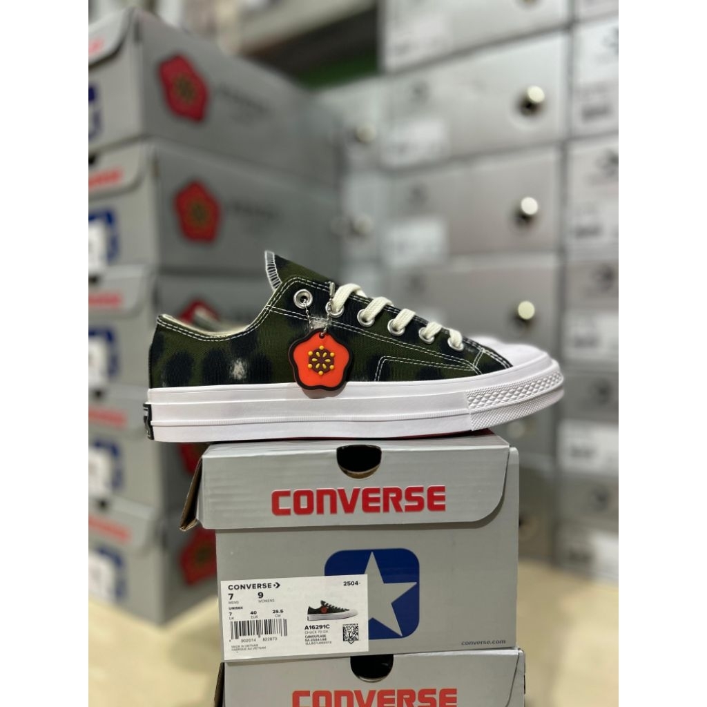 Converse x Kenzo Chuck 70s Ox Hana Leopard Cypress In Green