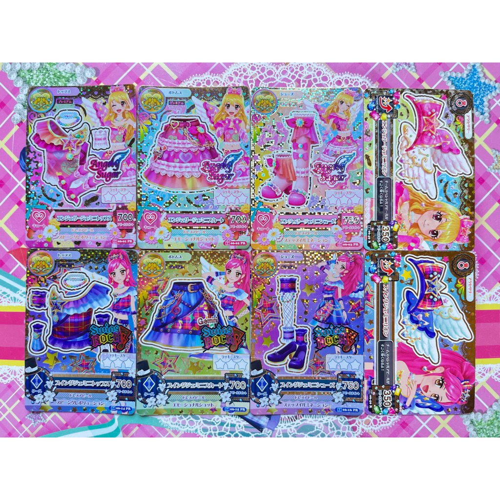 Kartu Aikatsu Premium Gemini 2 Wings Ichigo Hoshimiya Seira Otoshiro Swing Gemini Angely Gemini Set 