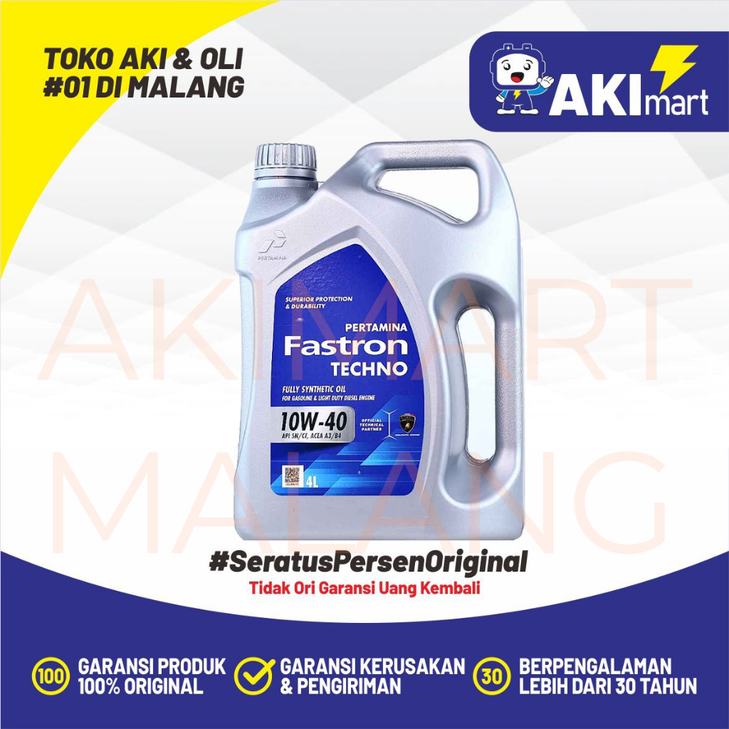 Pertamina Fastron Tehcno Lambo 10W40 4 Liter Oli Mobil