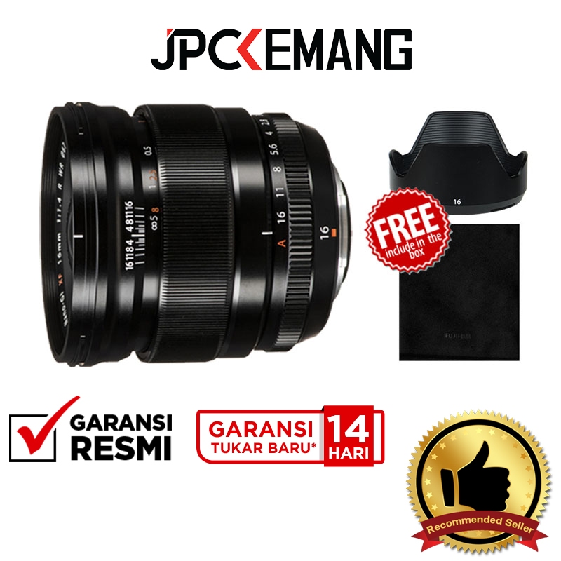 Fujifilm XF 16mm f1.4 R WR Fuji XF16mm f1.4 Garansi Resmi