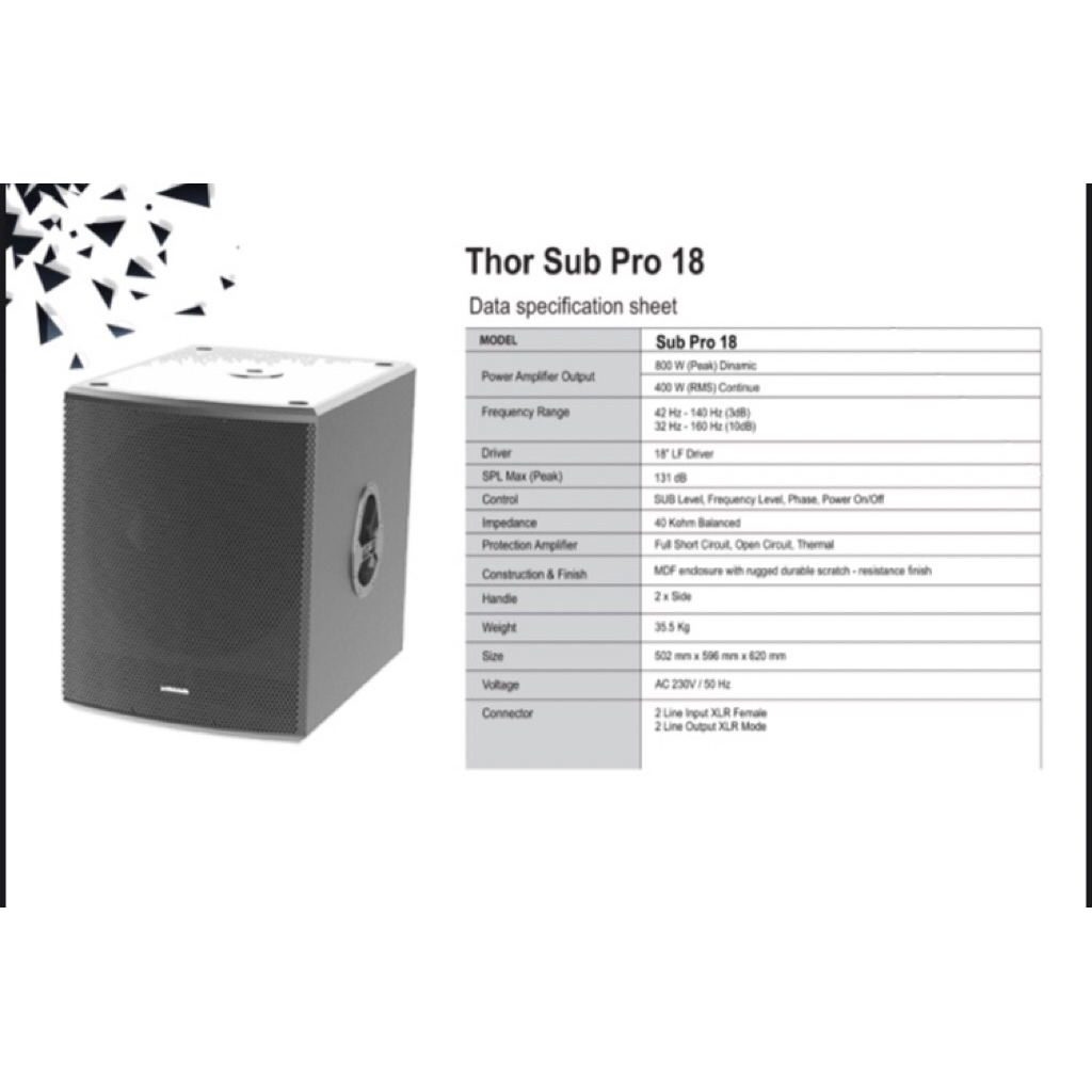 Fidelity Thor Sub Pro 18