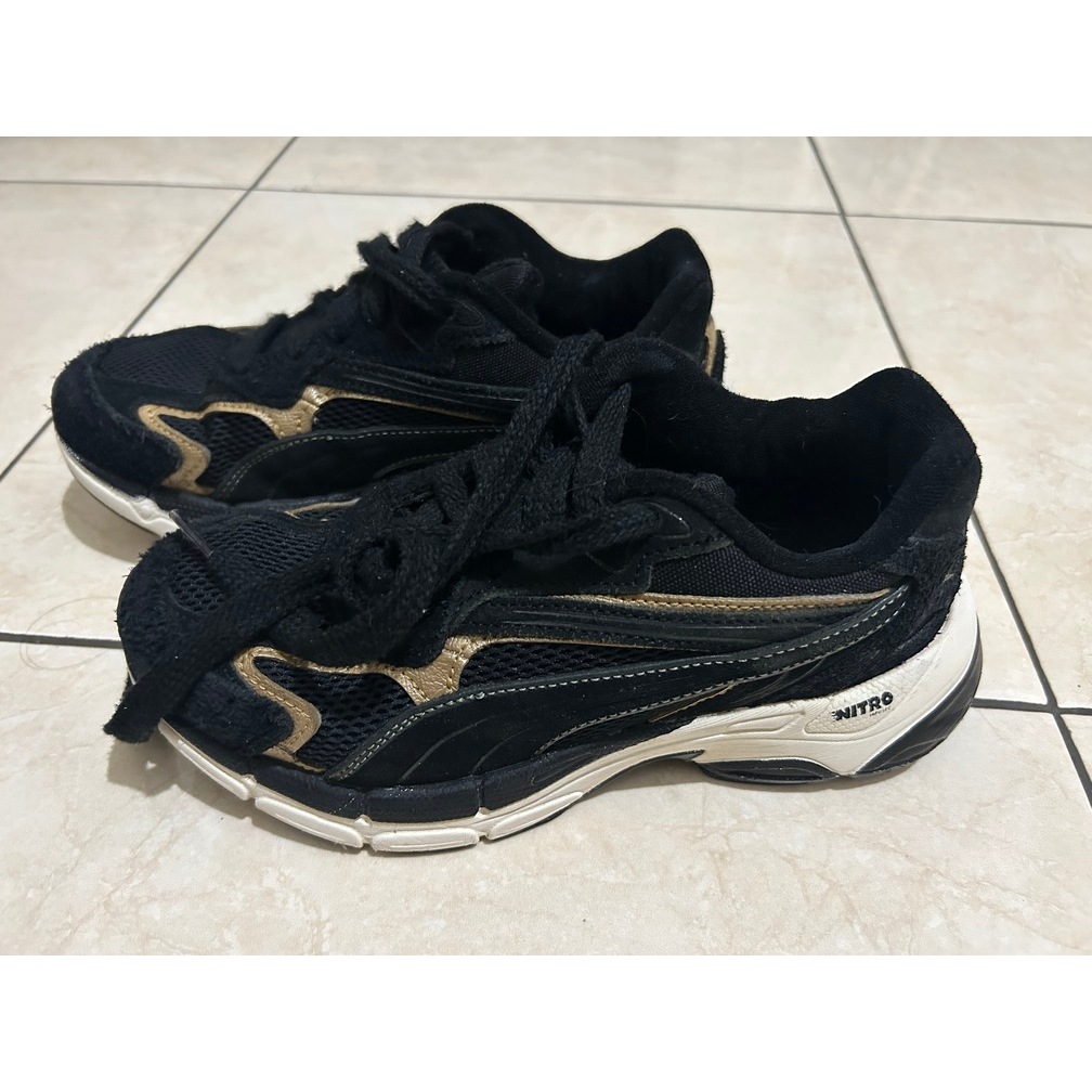 Sepatu Puma Teveris Nitro Hitam Suede UK 3