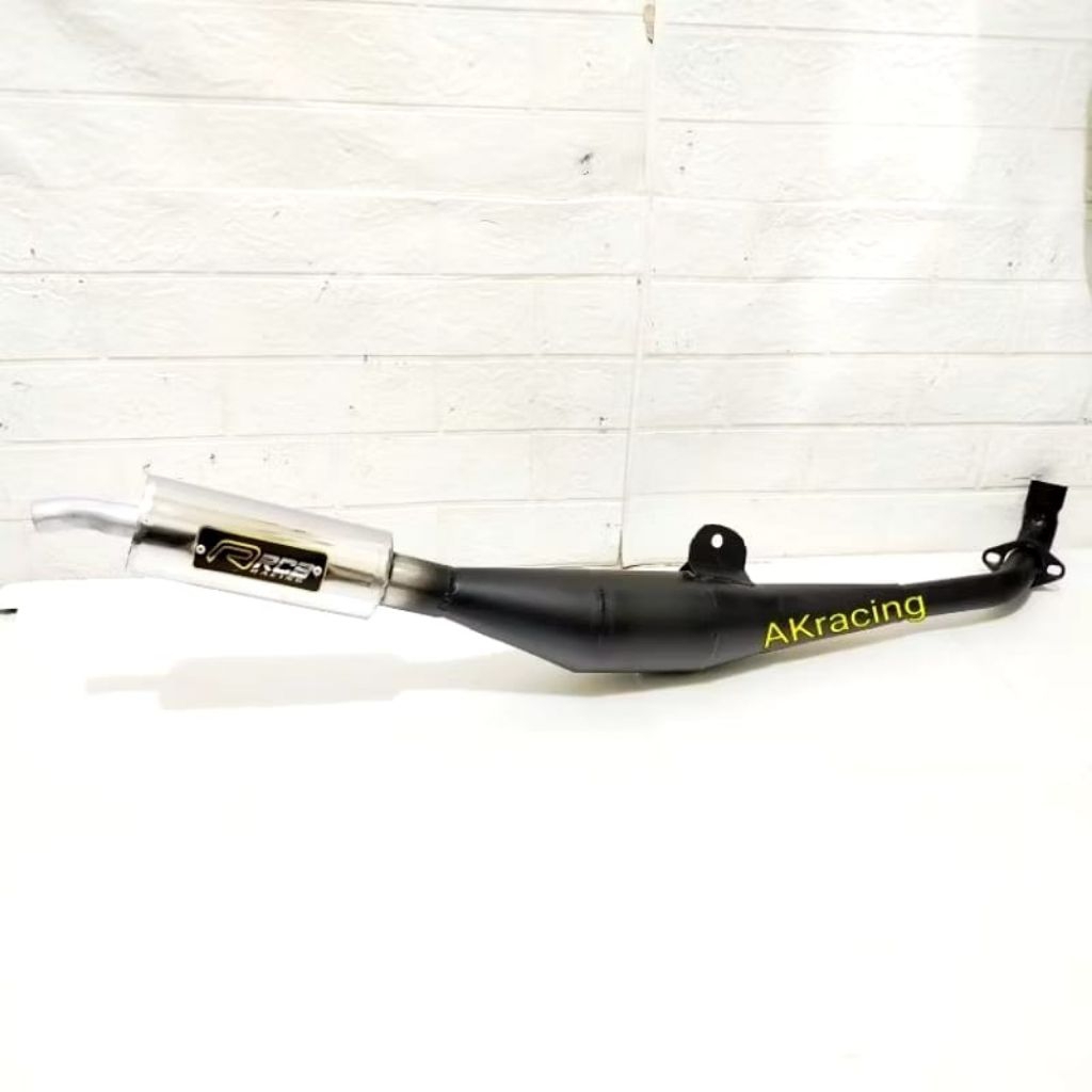 knalpot fiz r rcb perut hitam fisr ahm poswan force1 standar racing fis r black