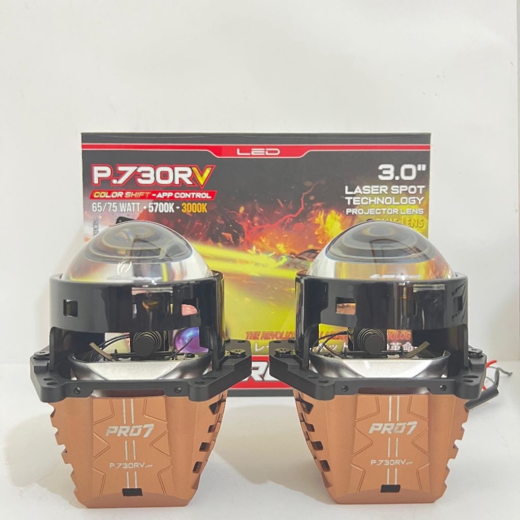 BILED PRO7 P730RV Colorshift | Projie BiLED P730RV 3 Inch Laser Projector LED Mobil Super Terang