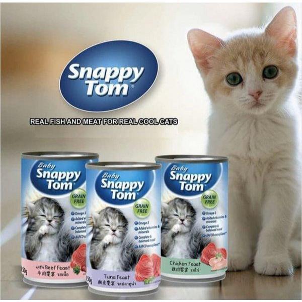 Snappy Tom Baby 400 gr MAKANAN KUCING BASAH KALENG SnapPy tom kitten baby Kaleng