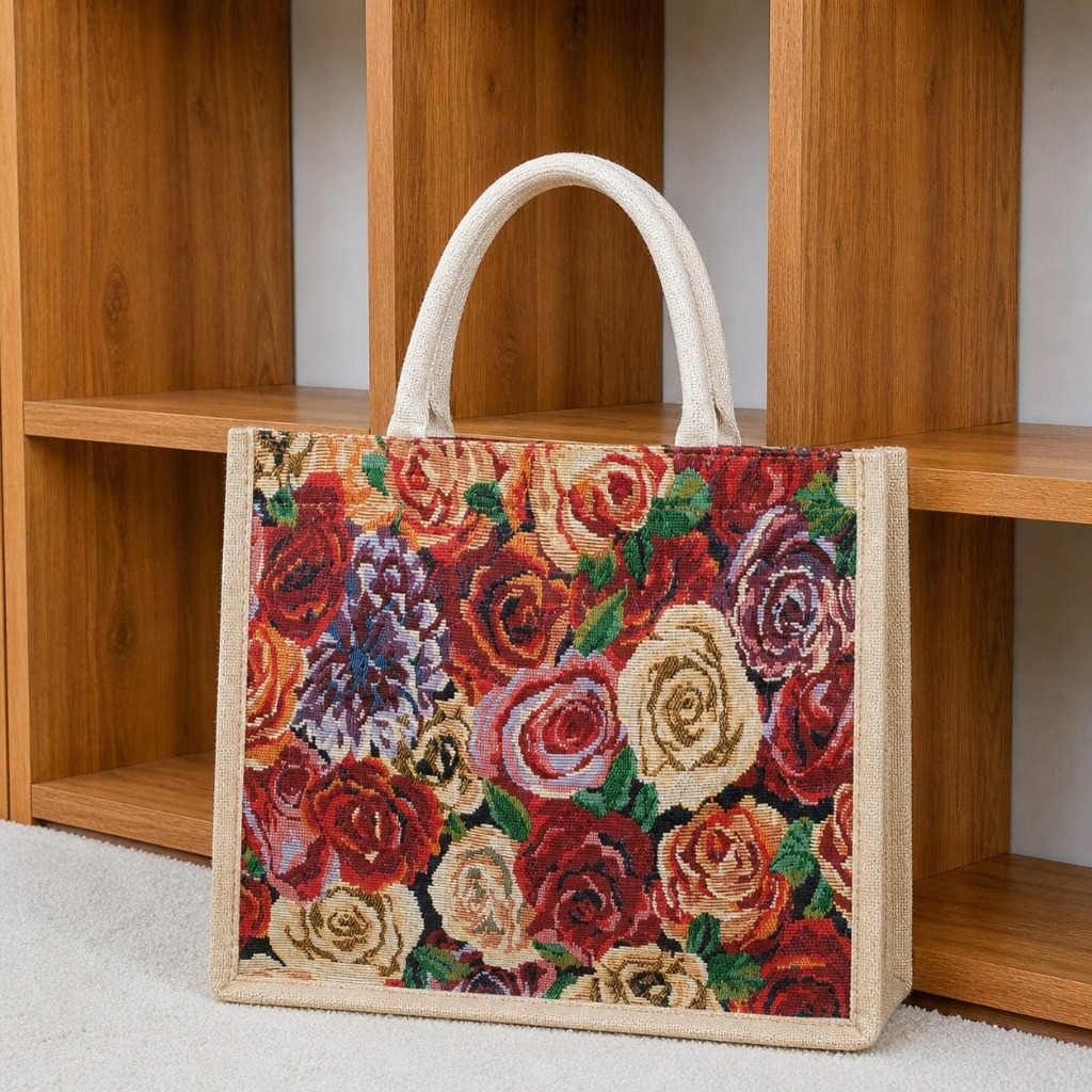 Glosir DEOBAGS Totebag Kanvas Premium Besar Tas Tenteng Jinjing Large TFW 00292