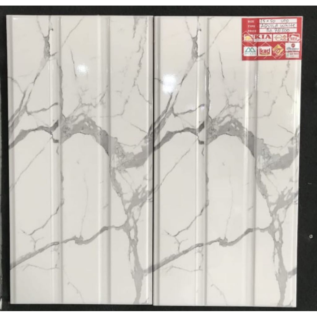Keramik 25x50 Uno Aquila white ltr