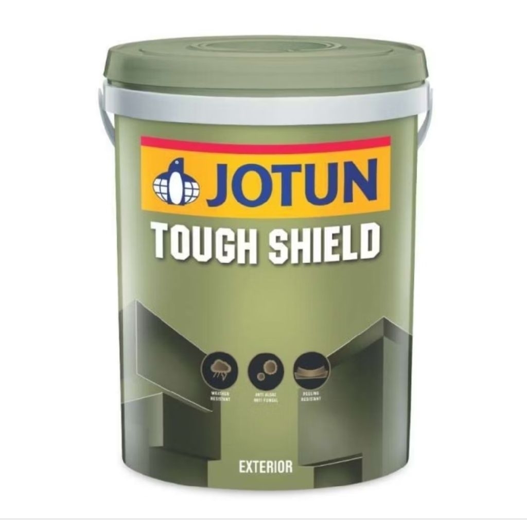 Cat Tembok Jotun Exterior Tough Shield 7052 Green Smoke