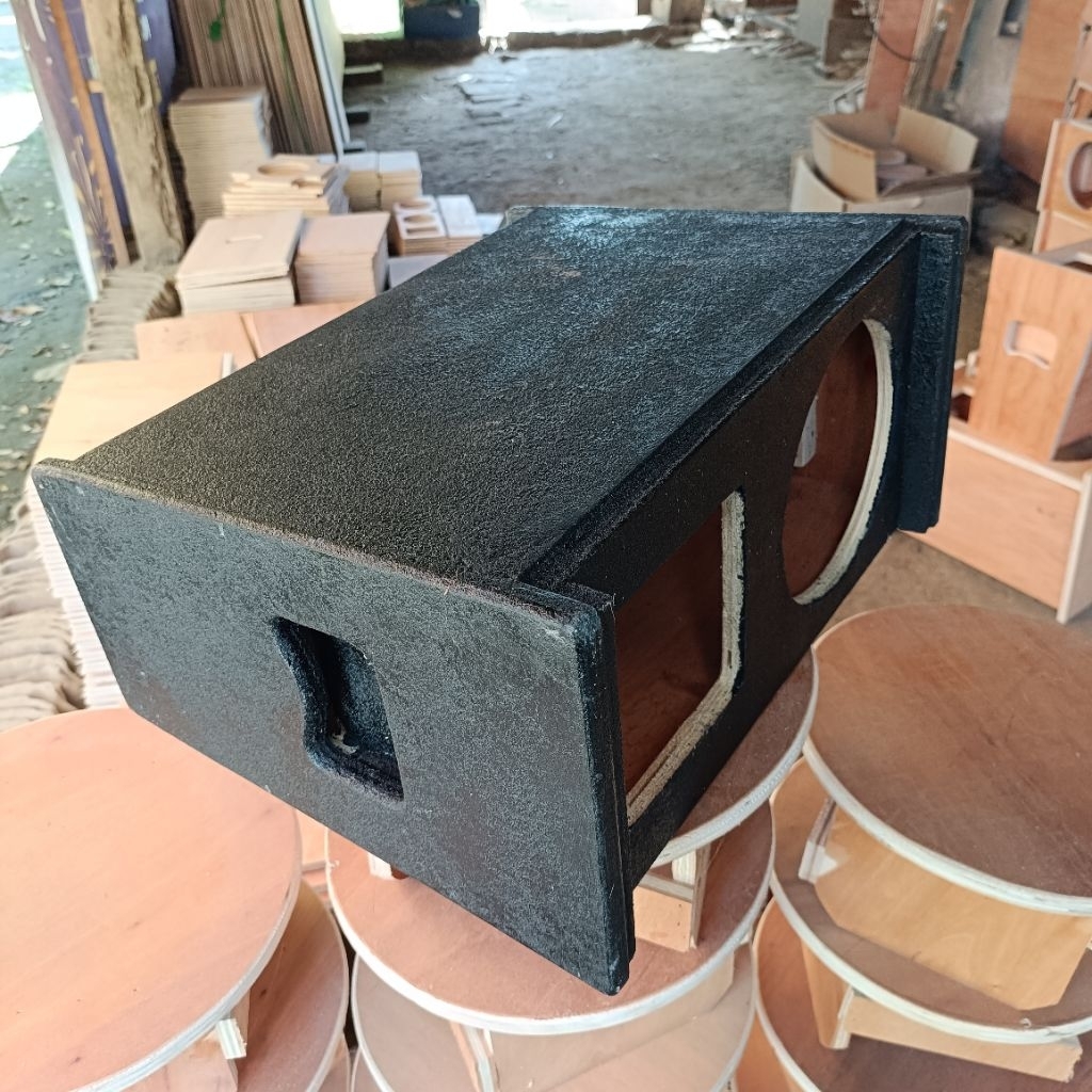 Box Line Array 6 Inch Singgel Tweeter Finishing Cat Texture