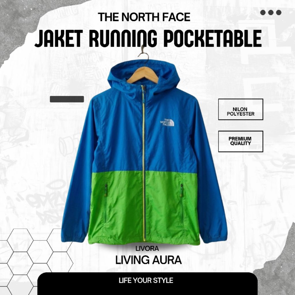 Jacket Running Pocketable The North Face Original Color Block