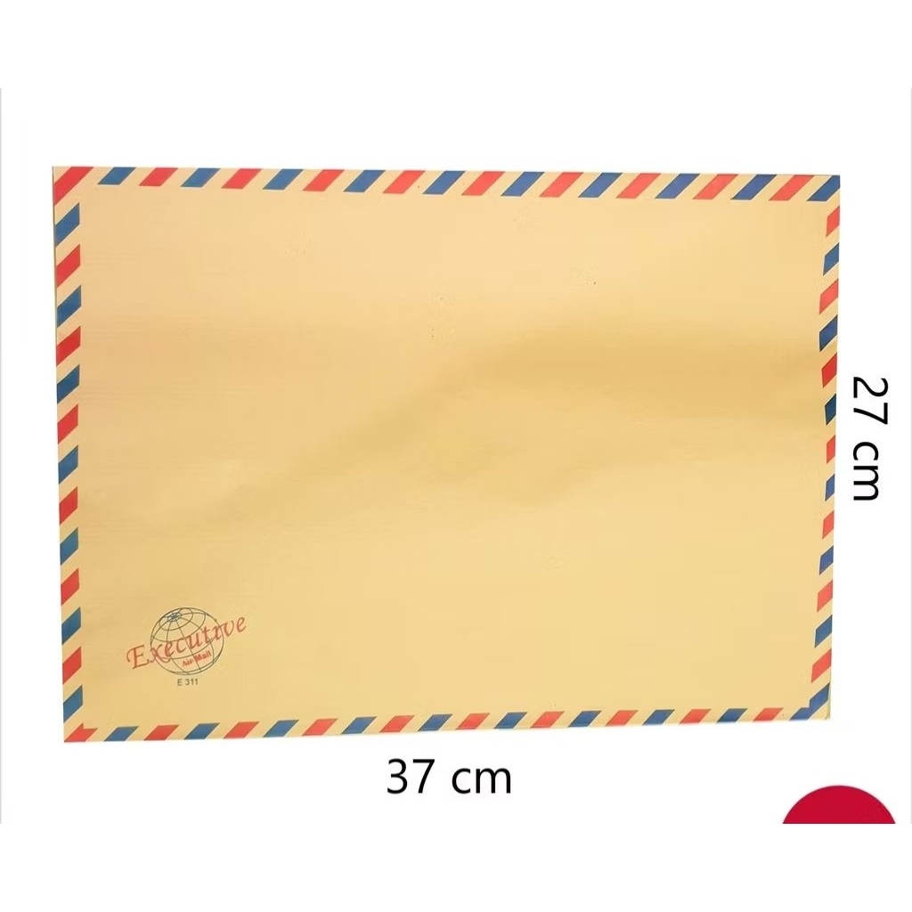 Amplop Coklat/Envelope/Surat Coklat Airmail Executive Tali 310 Folio/F4 27x37 cm