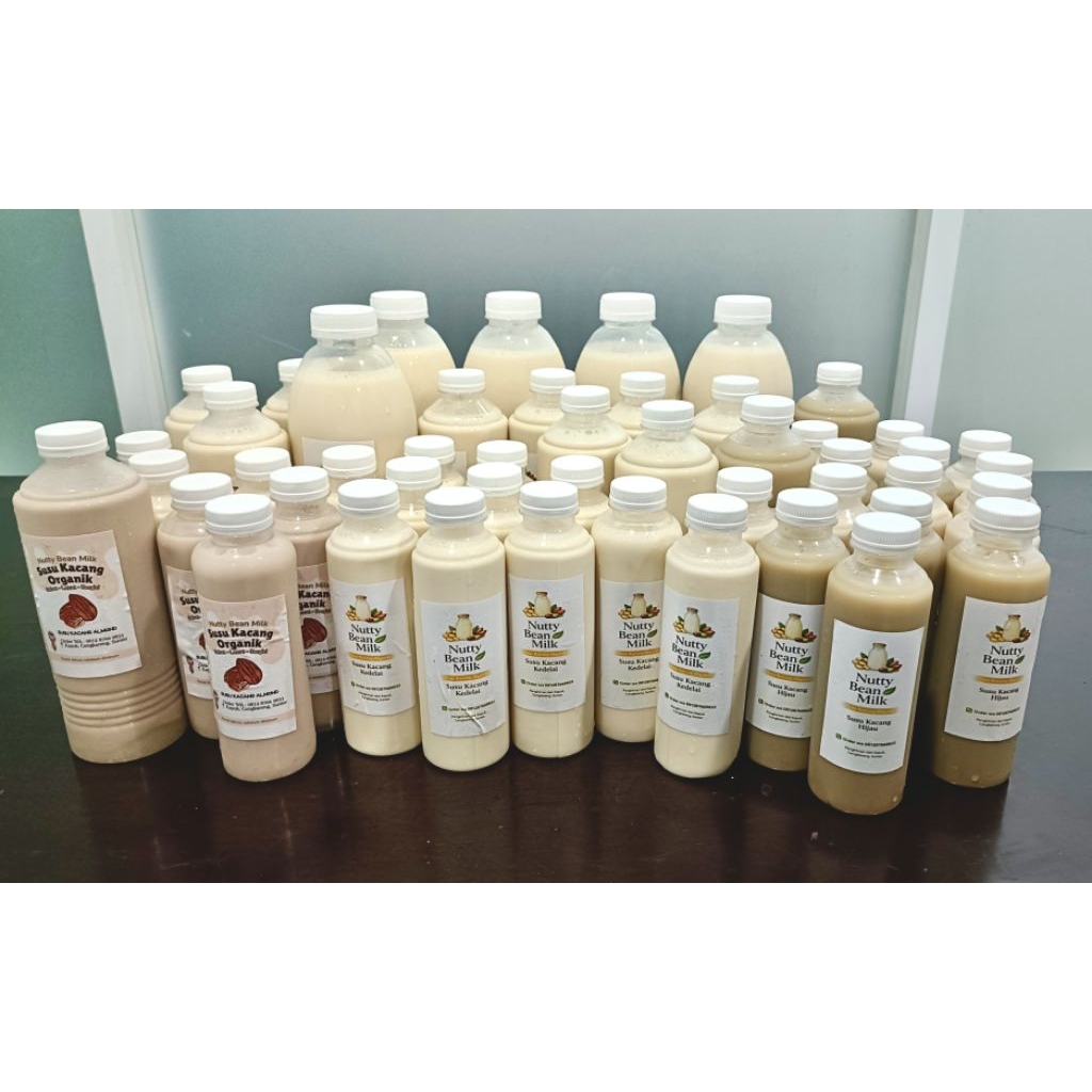 100% Susu kacang kedelai & kacang hijau Organik