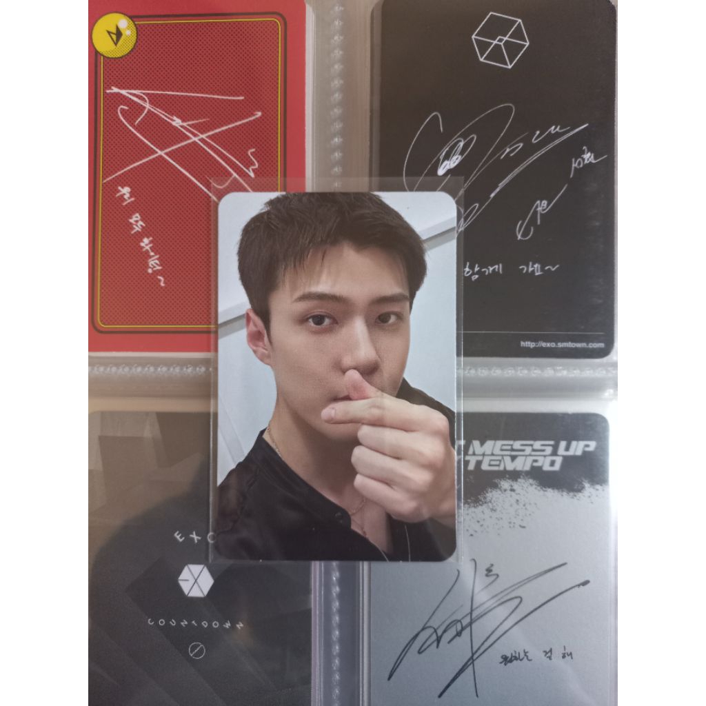 Photocard Pc Sehun Exist trading card  / Pc Sehun Trading card Exist Cream soda Photocard Official M