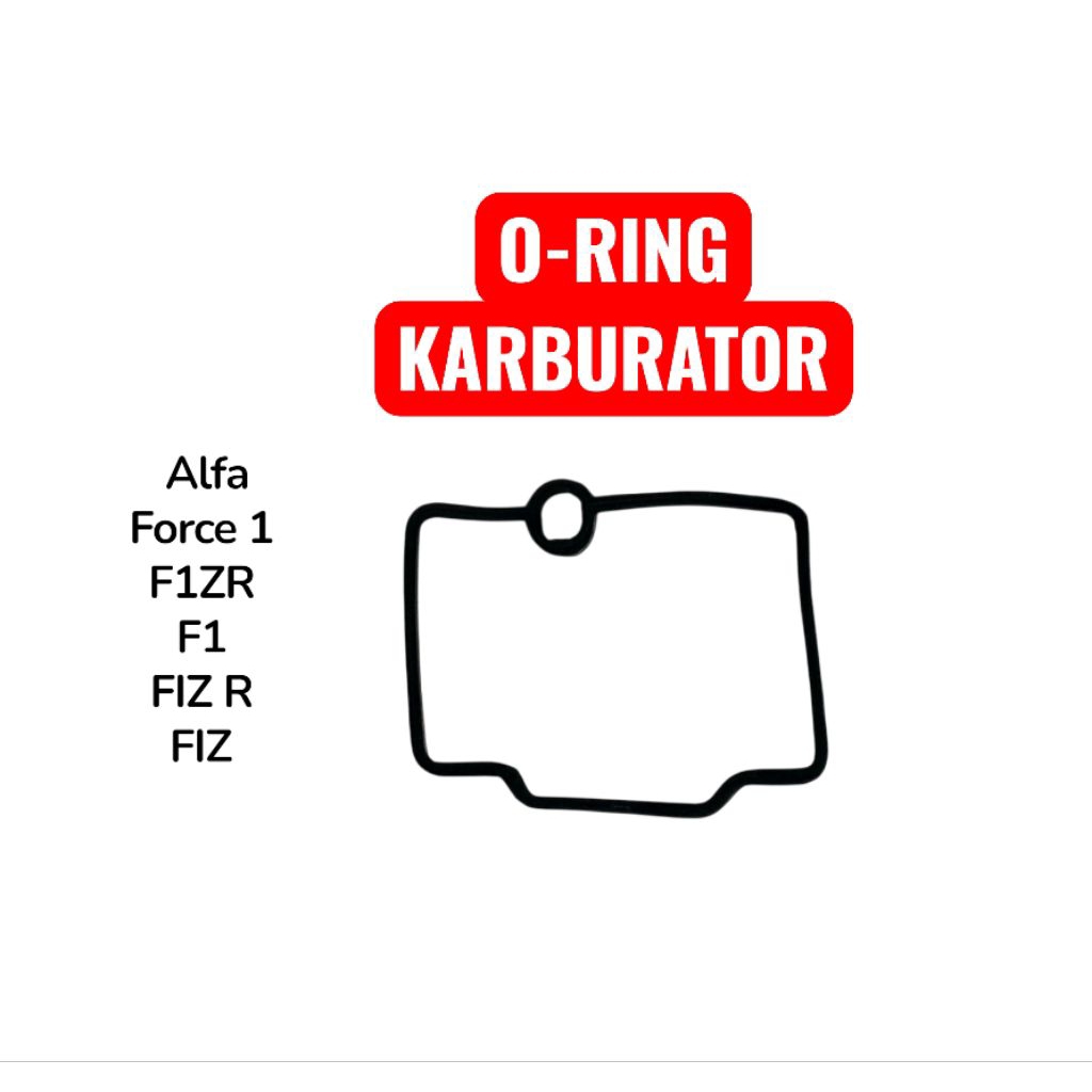 Oring Karburator Fizr - O Ring Karet Seal Sil Mangkok Karbu Yamaha 2T Alfa F1 F1ZR Force 1 FIZ R FIZ