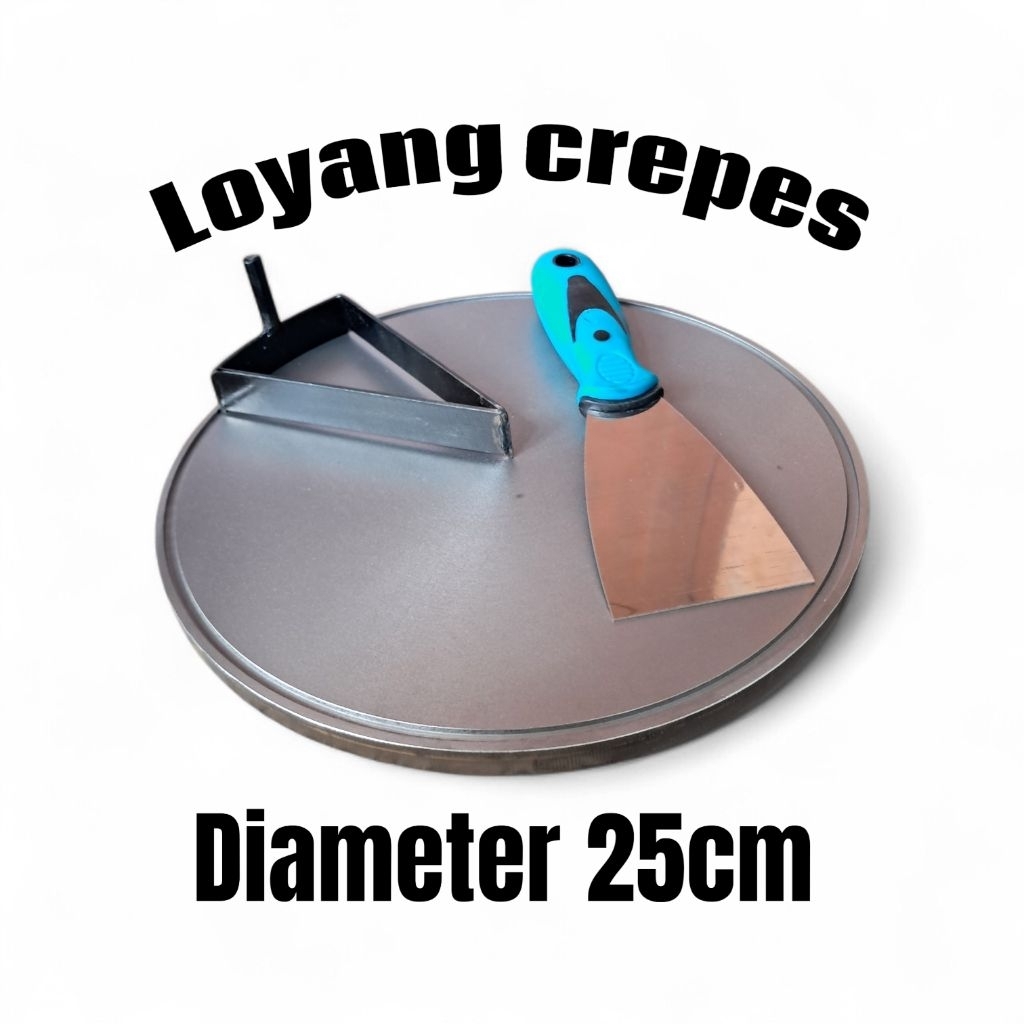 loyang crepes/wajan crepes ukuran 25cm semiotomatis tebal