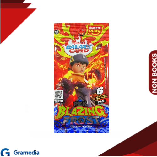 Gramedia Medan - TCG Pek Blazing Frost adalah booster pack kartu koleksi dari seri BoBoiBoy Monsta G