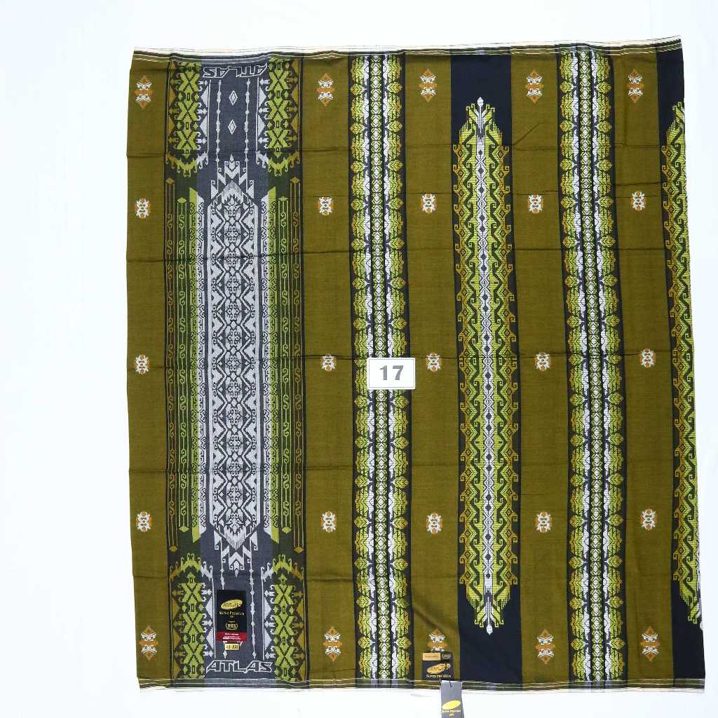 Sarung ATLAS Super Premium Gold S970  Motif JGB JGH Varian Hitam Putih Warna Harga Terjangkau