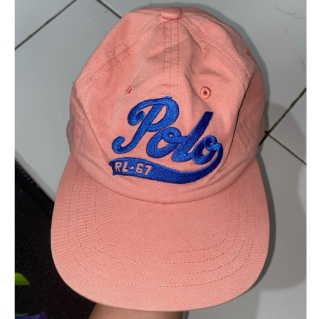 topi pink polo ralph lauren original baru