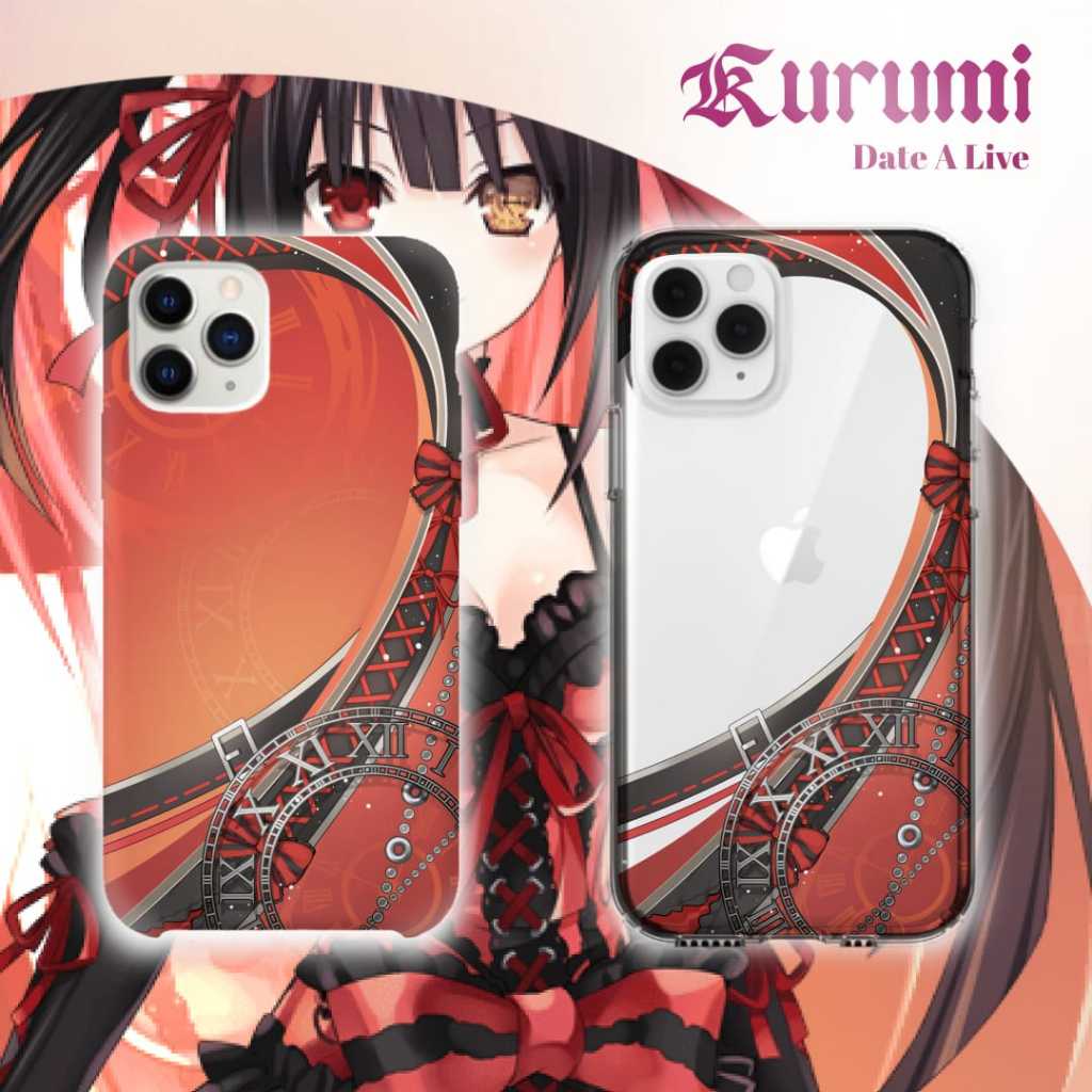 Tokisaki Kurumi Date A Live Spiral Pattern Phone Case : Casing Kurumi Semua Jenis Tipe Hp