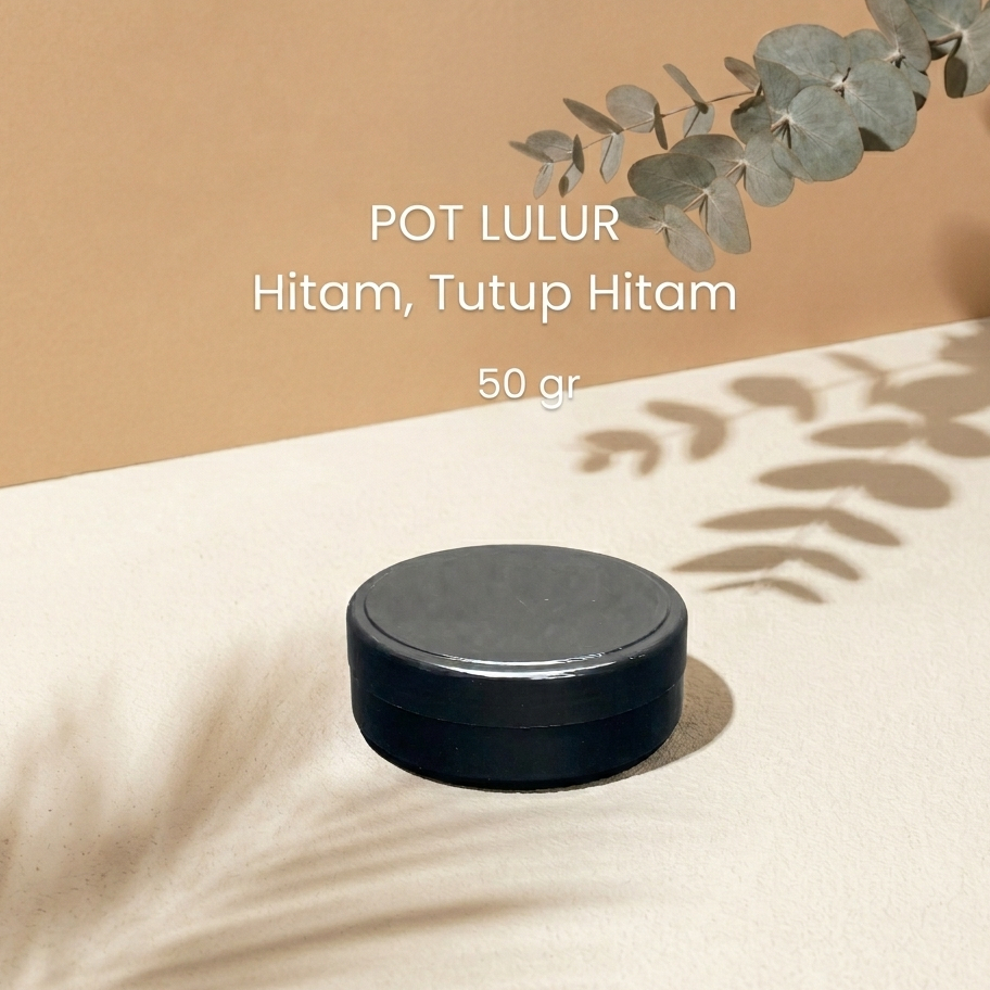 HITAM 50gr Pot Lulur | Pot Pomade 50gr