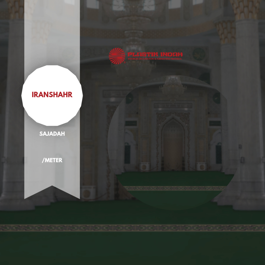 Sajadah Iranshahr | Sajadah Roll | Karpet Sajadah Roll | Gratis Obras Pinggiran | Lebar 1.20 M