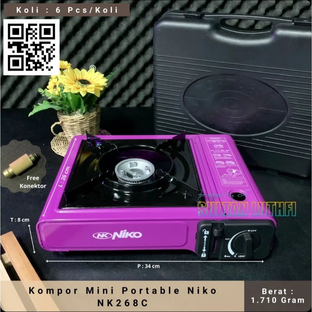 Kompor Mini Portable Niko NK268C