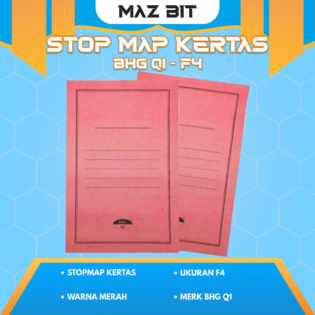 STOFMAP KERTAS FOLIO WARNA MERAH