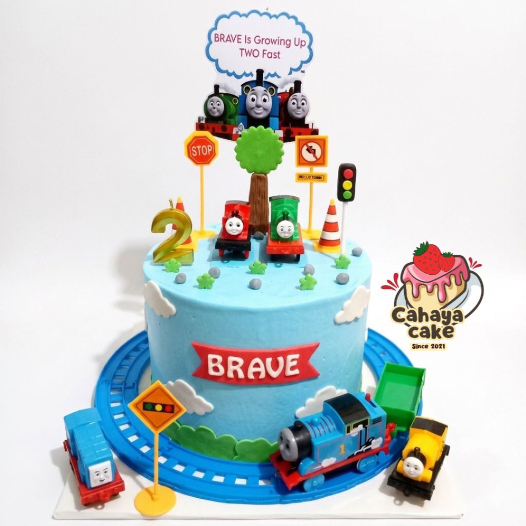 Kue Ulang Tahun Tayo / Kue Ultah Kereta Thomas / Kue Ulang Tahun Thomas Tayo / Tayo Cake