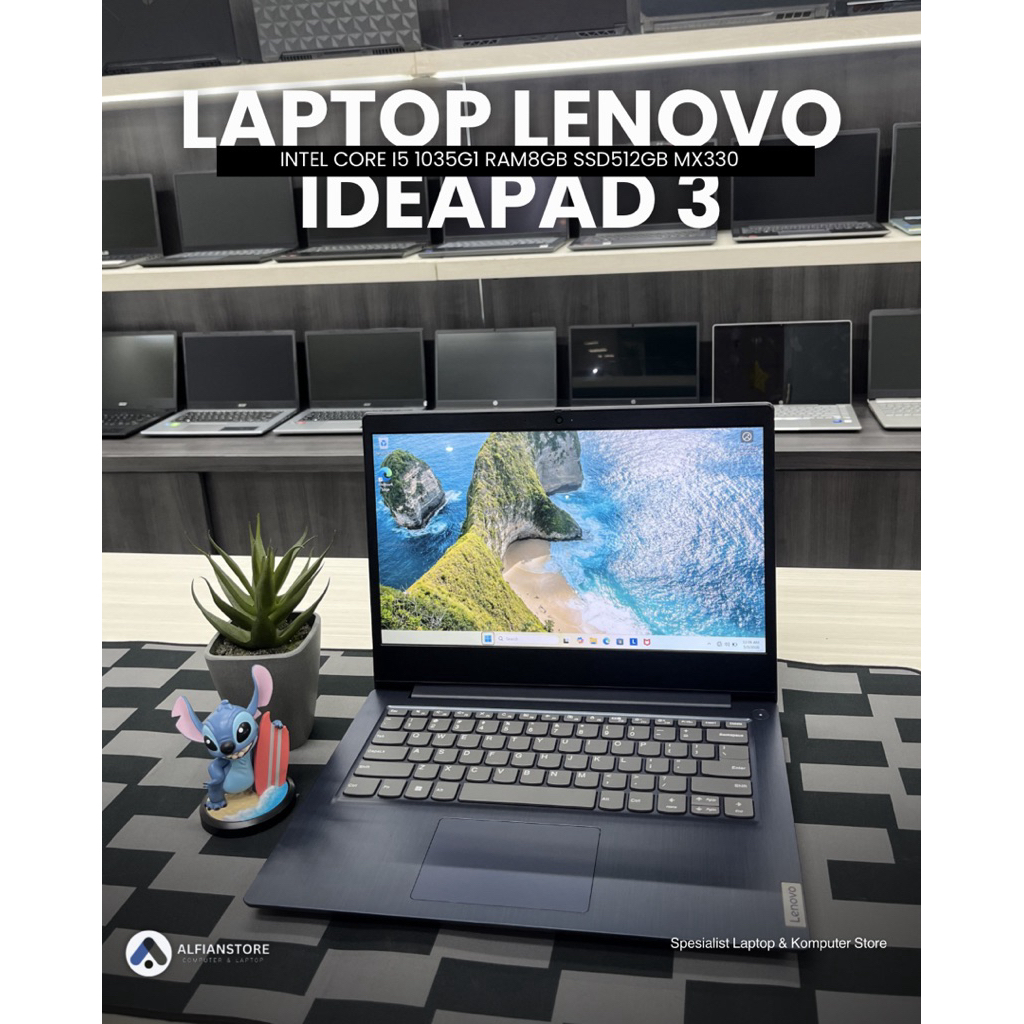 LAPTOP LENOVO IDEAPAD 3 INTEL CORE I5 1035G1 RAM8GB SSD512GB MX 330