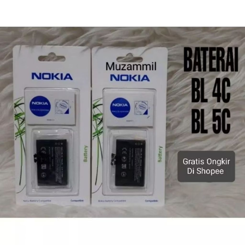Baterai Jadul NOKIA BL 5C / BL 4C ORIGINAL Batre Nokia BL5CB BL4CB Baterai Nokia Ori