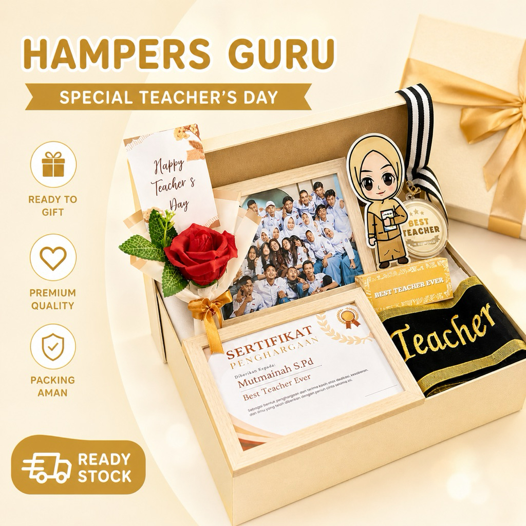 Hampers Hari Guru - Hampers Teachers Day - Hadiah - Kado Hari Guru Nasional - Kado Wali Kelas - Meda