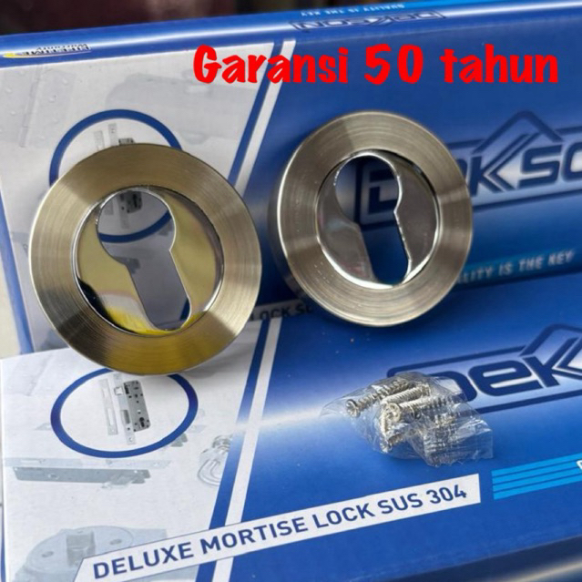 PROMO RING KUNCI SILINDER DEKKSON BULAT DRAT DAN KOTAK BLACK KUNCI PINTU BELLUCCI KOTAK STAINLESS SU