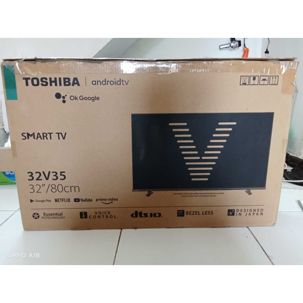 TV LED TOSHIBA ANDROID TV 32IN SEPERTI BARU GARANSI 1 BULAN WIFI YOUTUBE NORMAL TANPA KENDALA 7642Z