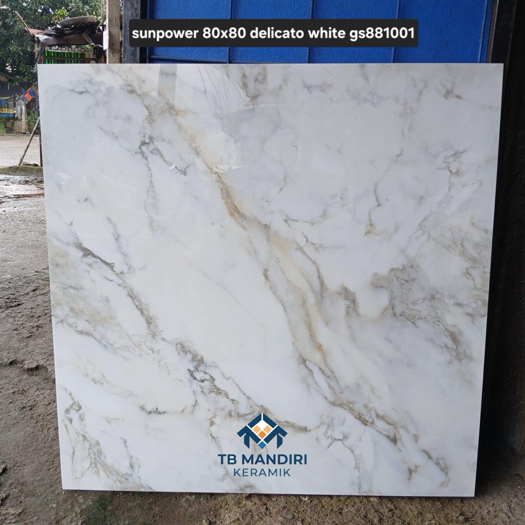 Granit 80x80 Sun Power Delicato White | Glossy
