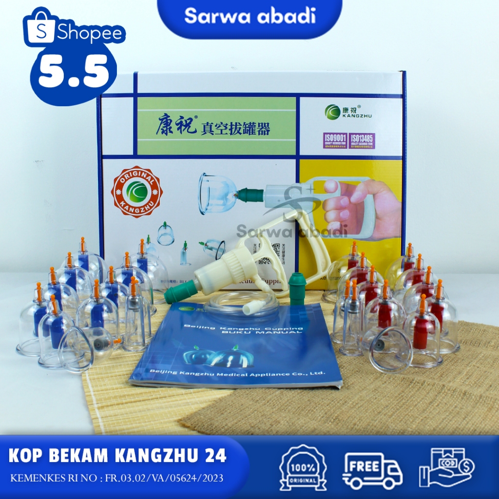 Kop / Alat Bekam Kangzhu isi 24/ Kangzhu 24/ Kz 24