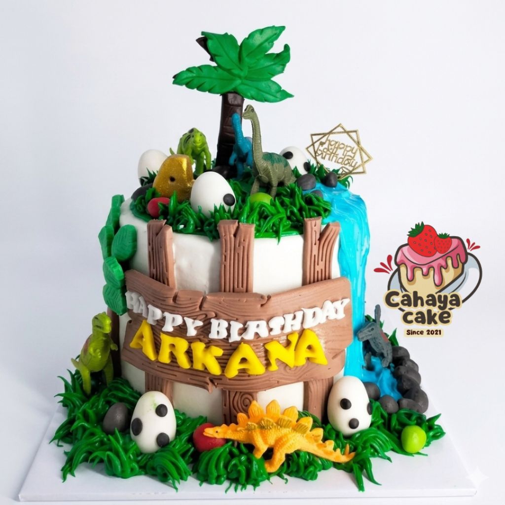 Dinosaurus Cake / Kue Ulang Tahun Dinosaurus / Kue Ultah Custom Dinosaurus