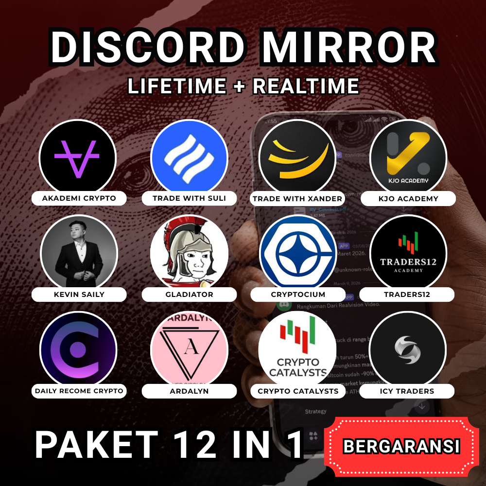 ALL IN ONE MIRROR KELAS CRYPTO BERGARANSI PAKET 12 IN 1 (REALTIME + FULL ACCESS) - AKADEMI CRYPTO TR