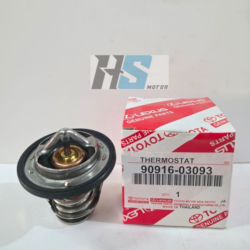 THERMOSTAT TERMOSTAT 76.5 DERAJAT MOBIL TOYOTA INNOVA BENSIN INNOVA REBORN BENSIN FORTUNER BENSIN FO