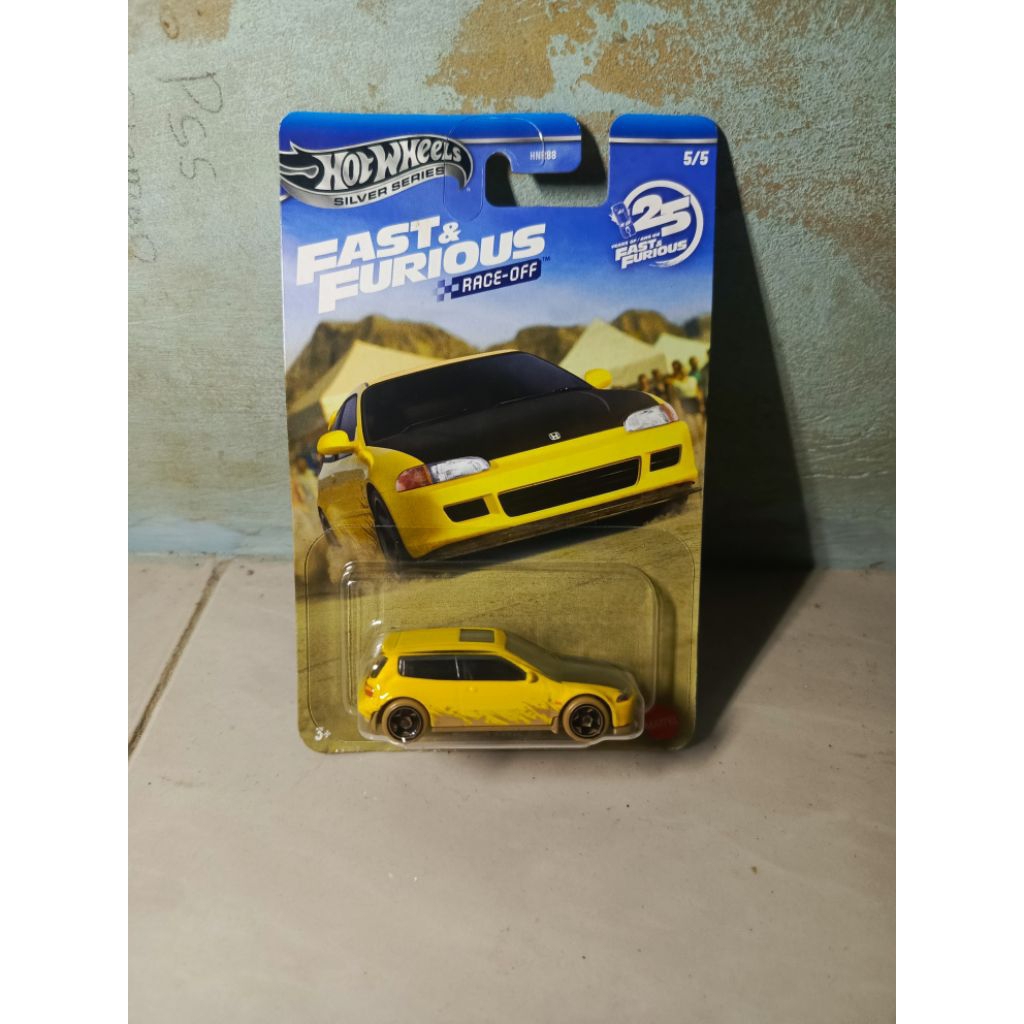 Hotwheels Fast & Furious Off Track | Civic EG | Civic Estilo Kuning
