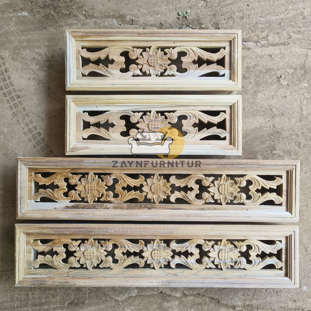 Custom Ukuran Loster Lubang Angin Ukir Kayu Jati