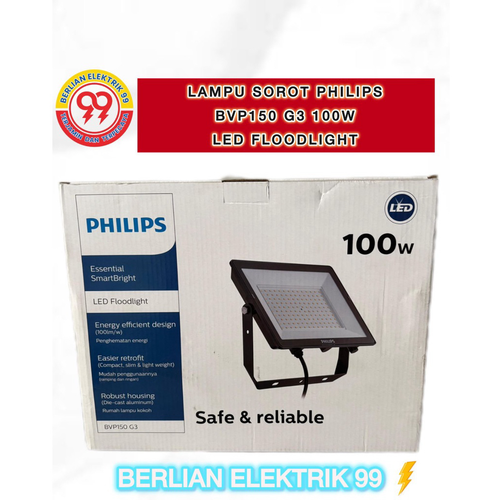 Philips BVP150 100watt lampu sorot IP65