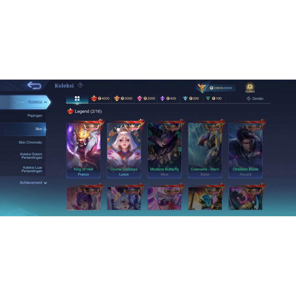 AKUN MOBILE LEGEND BANG BANG