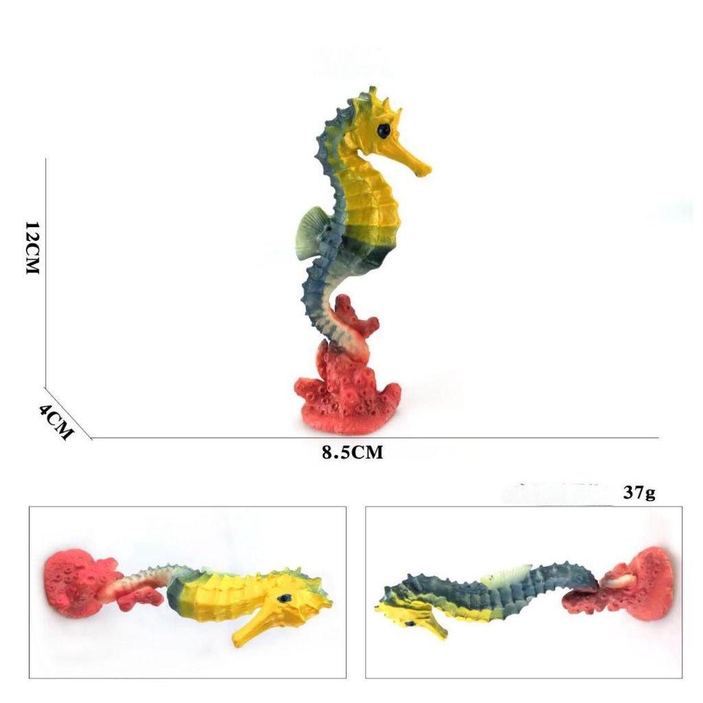 Mainan kuda laut - miniatur ikan kuda laut - pajangan kuda laut - koleksi figure kuda laut - mainan 