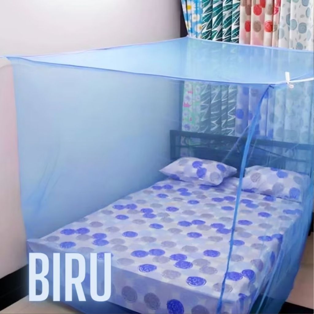 Kelambu Kotak Polos Jumbo 180x200cm Kelambu trikot kotak polos